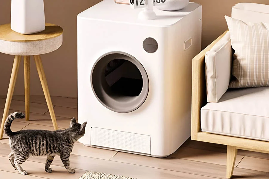 auto scoop litter box