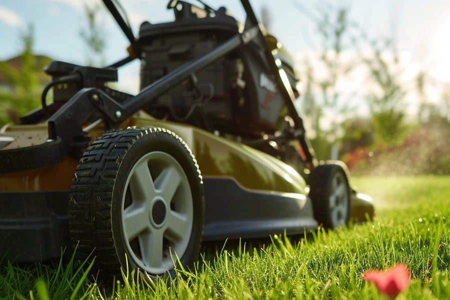 electric walk behind mower